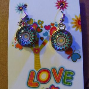 Handmade cabochon earrings